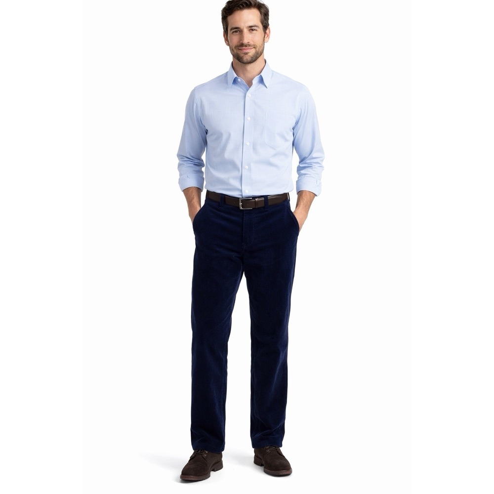 Polo Ralph Lauren Men's 34 x 30 Corduroy Pants Khaki Blue Label RN 41381 - Picture 1 of 7